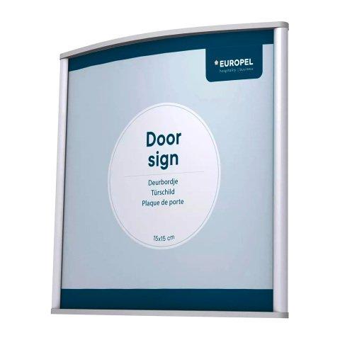 PLAQUE DE PORTE, 150 X 150 MM, ARGENT