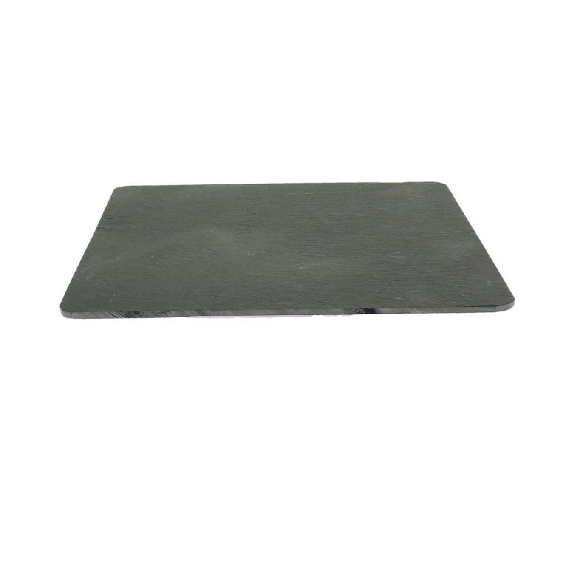 Plateau ardoise carré Pizarra noir 27x27x0,5 cm_0