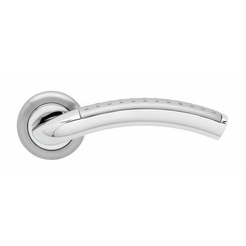 POIGNÉES SUR ROSACES RONDES BEC-DE-CANE - INOX CHROMÉ - PHOENIX R 40 KARCHER DESIGN