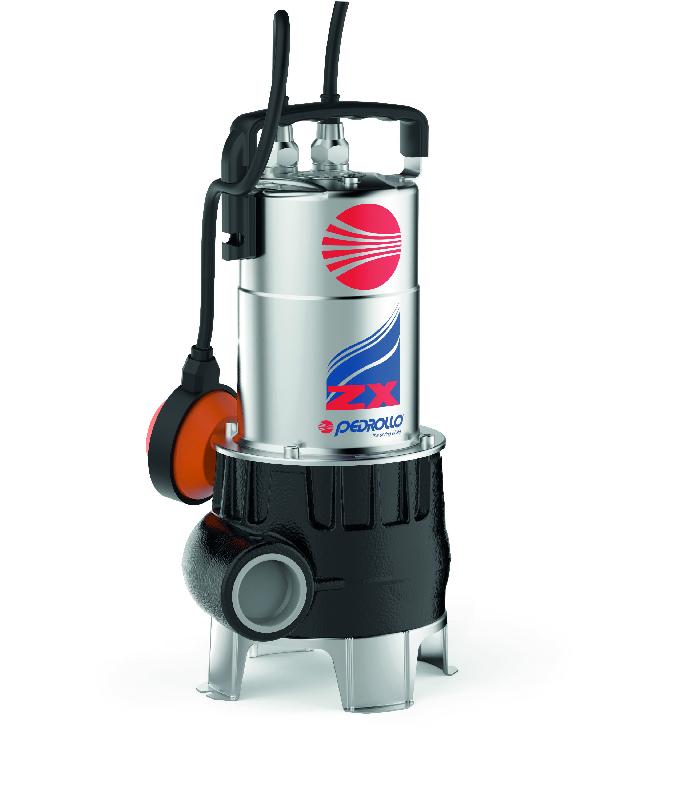 POMPE DE RELEVAGE 220V PEDROLLO ZXM 1A/40 EAUX CHARGÉES AVEC FLOTTEUR 15 M3/H 0.6 KW