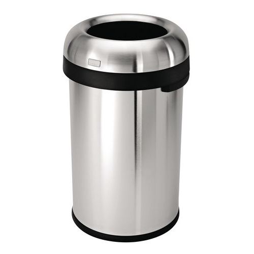 POUBELLE OPEN TOP 80L INOX MAT - SIMPLEHUMAN