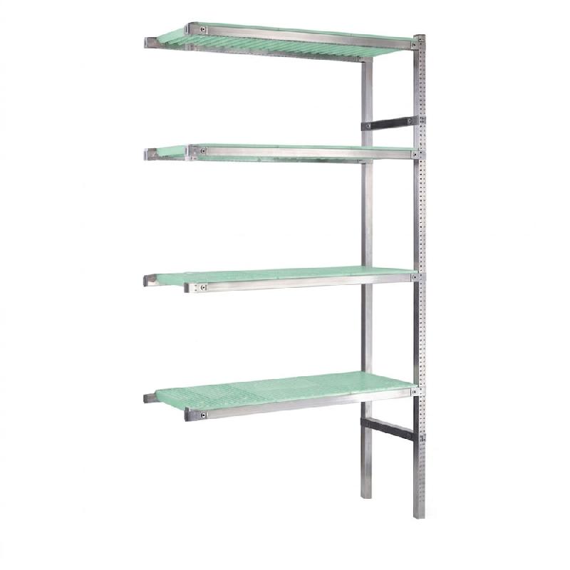 Rayonnage inox l.600 x p.500 - vert - élément suivant - storinox - 1905740_0