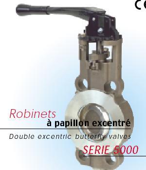 Robinets à papillon excentré - Série 5000_0