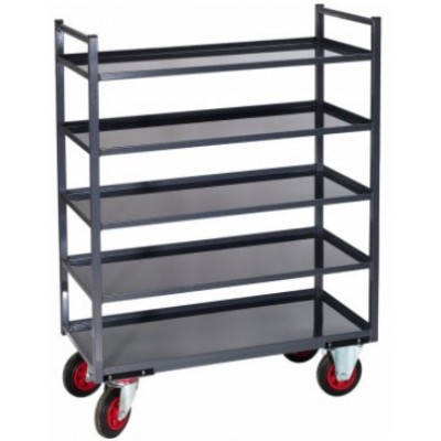 SERVANTE MULTI NIVEAUX À 5 PLATEAUX TÔLE - 400 KG