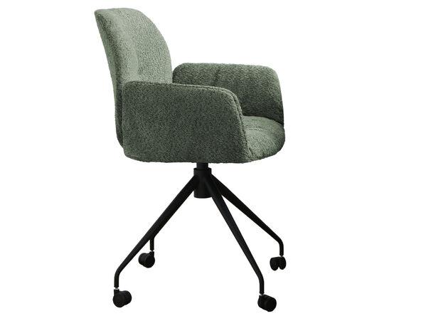 Chaise de réunion sur roulettes, assise et dossier tissu Moods'91 Mobitec_0