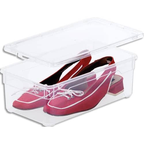 Sundis boîte de rangement Clear Box - polypropylène, superposable et combinable - 5L, 33 x 11 x 19 cm_0