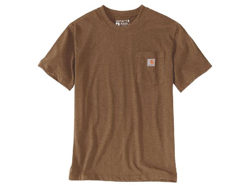 T-shirt Pocket Manches courtes Marron Homme - Tailles : XS_0