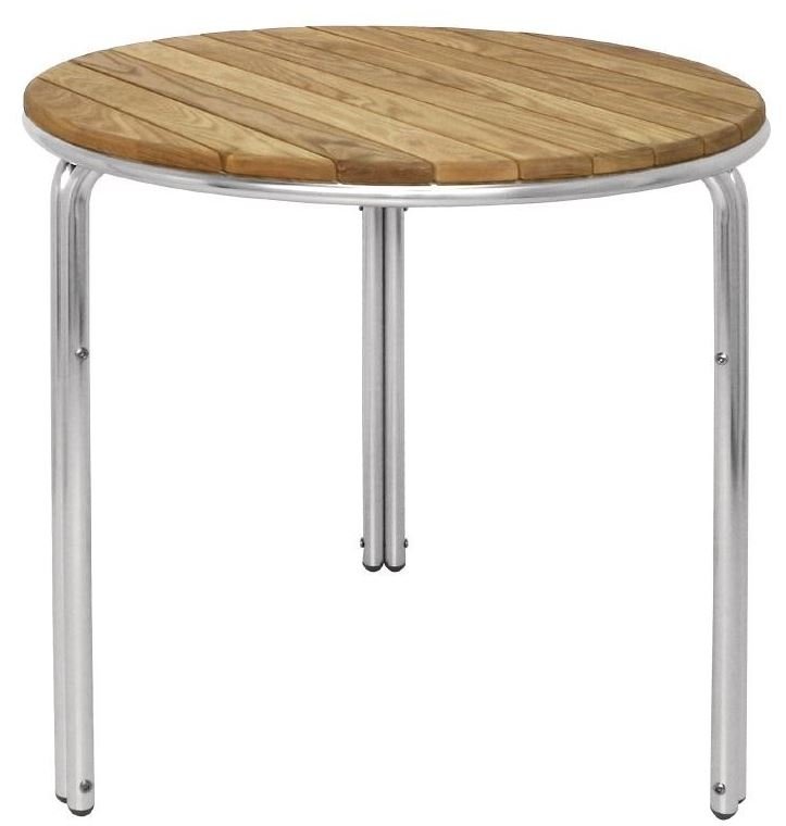 TABLE EN BOIS DE FRÊNE ET ALUMINIUM BOLERO, RONDE 600 MM