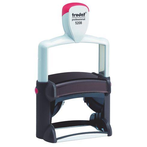 TAMPON TEXTE PERSONNALISABLE PROFESSIONAL LINE 5208 TRODAT MONOCHROME 10 LIGNES