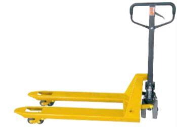 Transpalette manuel tandem 2500 kg - jaune - roulettes pivotantes et système hydraulique de qualité_0