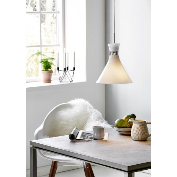 TRUMPET SUSPENSION MÉTAL-VERRE CHROME E27 - NORDLUX 84903001
