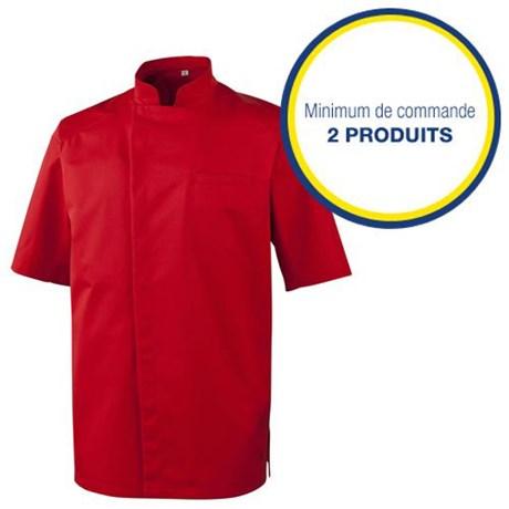 VESTE DE CUISINE HOMME ROUGE MIKASI T.S