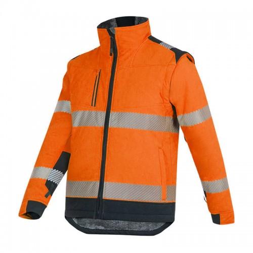 VESTE SOFTSHELL - HAUTE VISIBILITÉ - ORANGE FLUO - SHERPA - 3XL T2S