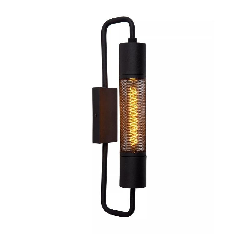 Applique murale tube style contemporain - E27 - Lucide - Calixt - noir acier 5411212051462_0