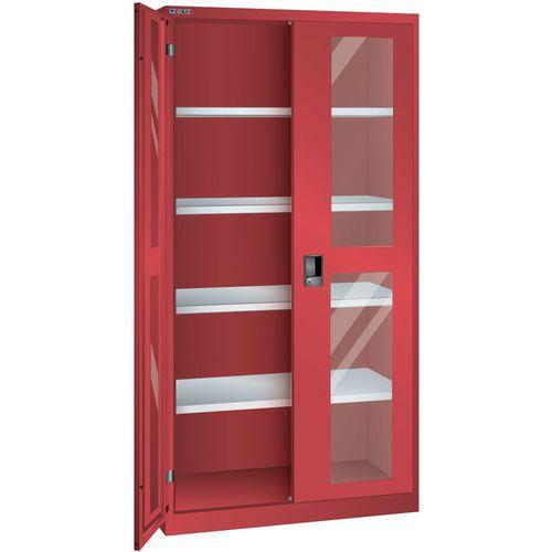 ARMOIRE ROUGE 1000X500X1950 AVEC 4 RAYONS AMO. _ 62.202.070 - LISTA