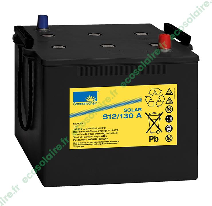 Batterie Sonnenschein Solar S12/130 - 130Ah 12V - Technologie Dryfit et étanche au gel_0
