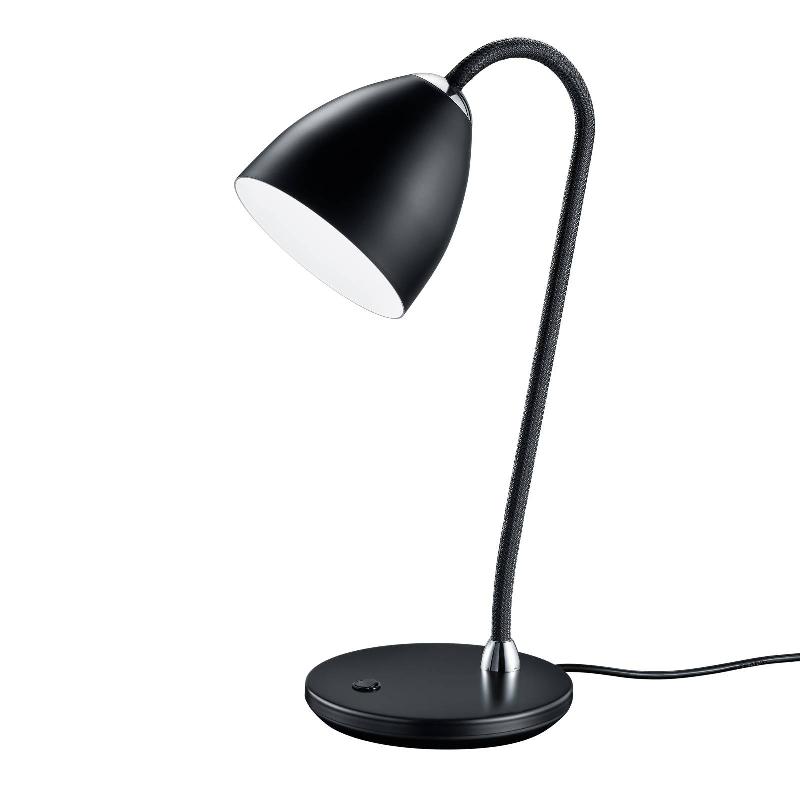 BAULMANN 14.245.69 LAMPE DE TABLE AVEC BRAS FLEXIBLE, NOIR