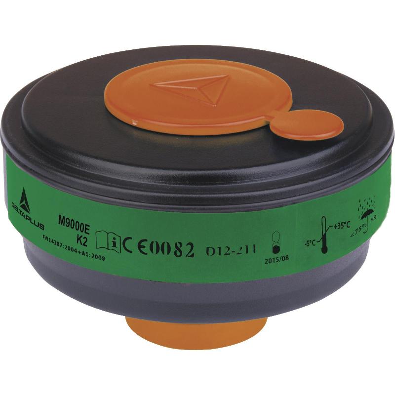 Boîte de 4 cartouches filtrantes à gaz K2 - M9000EK2 - pour masques M9200 et M9300 GALAXY avec fixation DIN40_0