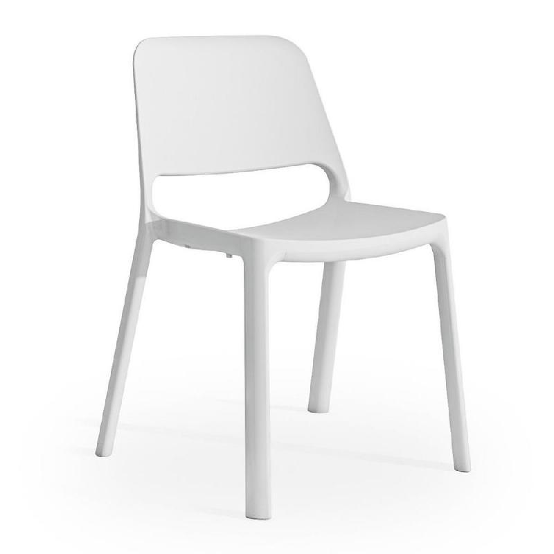 CHAISE DE REUNION & VISITEUR NUKE EN NYLON - BLANC - LOT DE 4