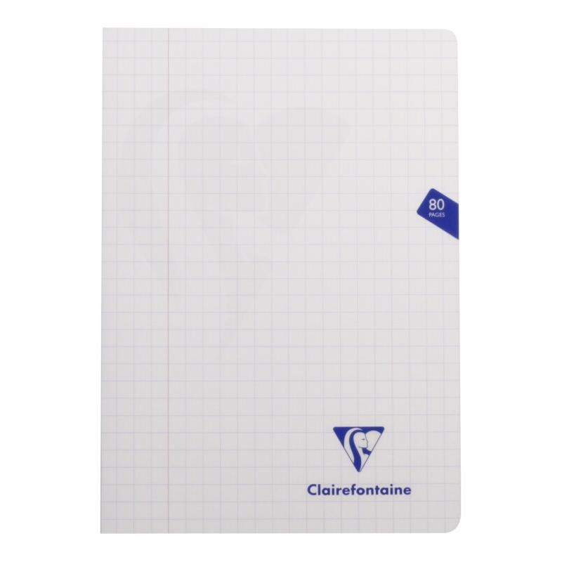 Clairefontaine Lot de 10 Cahier Mimesys A4, 80p./40 feuilles 90 g/m² piquées, coloris assortis (6), quadr. 10x10 + marge - 3329683032106_0