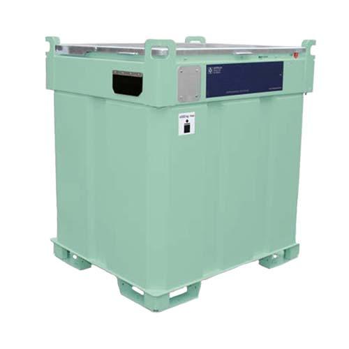Cuve mobile biocarburants compacte 450 litres en acier inoxydable - double paroi - option pompe - norme ADR_0