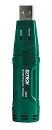 MINI ENREGISTREUR USB DE TEMPÉRATURE ET D'HUMIDITÉ, -40 À +70°C +-1/+-2°C, 0 À 100%HR - EXTRHT10