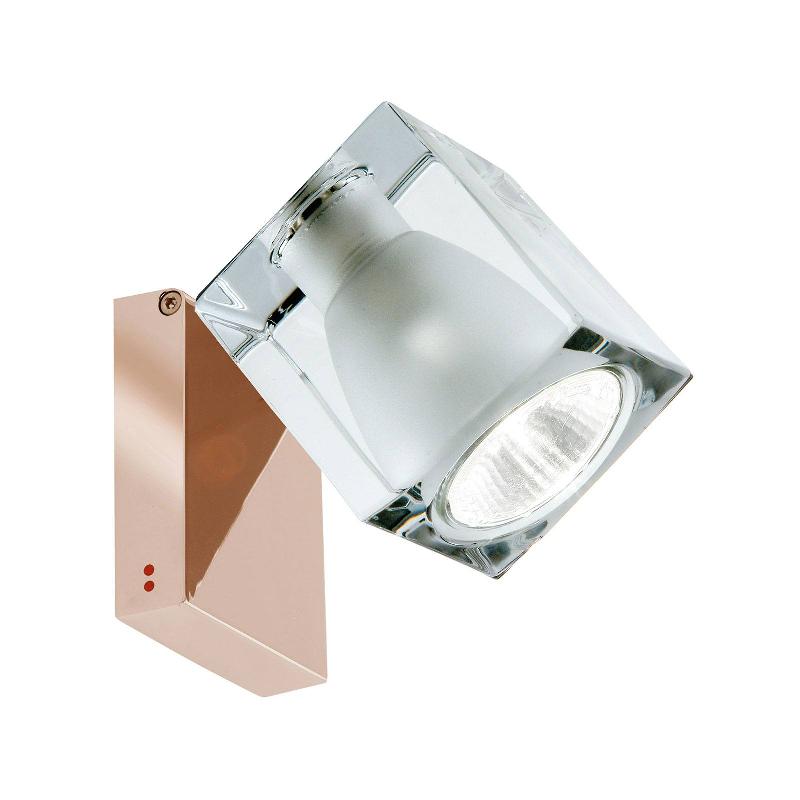 FABBIAN CUBETTO APPLIQUE GU10 CUIVRE/TRANSPARENTE