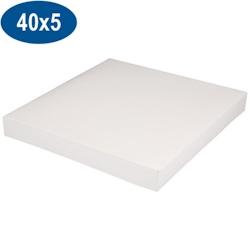 Firplast Boite pâtissière en carton blanche 40x5 cm - blanc 3104400001074_0