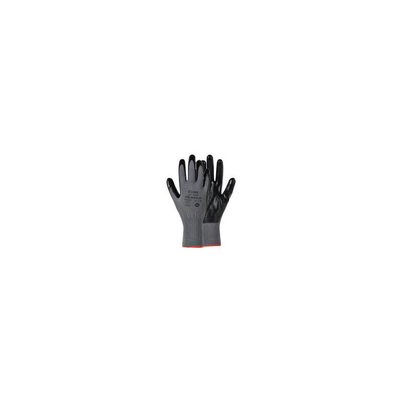 Gants de manutention Cling en nitrile - haute résistance aux huiles et grip élevé sur surfaces sèches_0