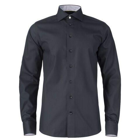 J.HARVEST & FROST YB51 TWILL CHEMISE REGULAR FIT HOMMES NOIR - TAILLE XL