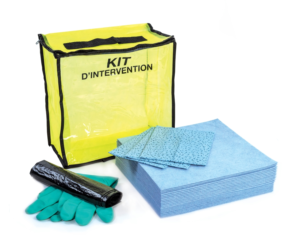 Kit anti-pollution pour produits hydrocarbure en Sac avec une capacité d'Absorption 10 L - delahaye industries KTH010A_0