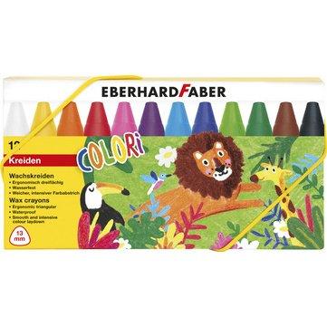 LOT DE 4 - CRAIE DE CIRE COLORI, BOÎTE EN CARTON DE 12