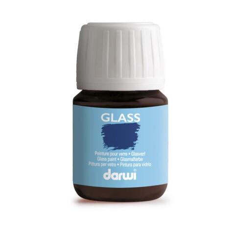 LOT DE 5 - DARWI FLACON DE 30 ML DE PEINTURE SUR VERRE - MARRON