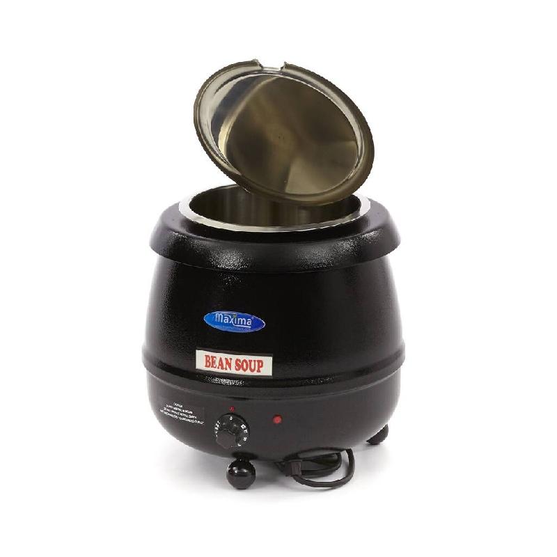 Maxima Marmite à soupe – 10 L – pot intérieur amovible – avec encoche pour louche – 33 × 33 × 36 cm – 400 W - AKS-09300575_0