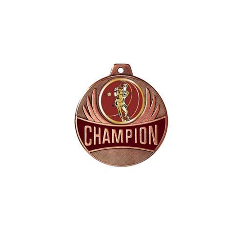 MÉDAILLE TENNIS - CHAMPION - 50MM