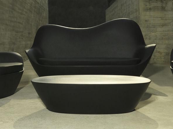 Canapé design 2 places Sabinas en polypropylène conçu pour l'intérieur et l'extérieur_0