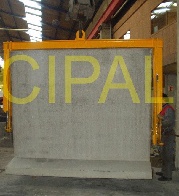 Palonnier de démoulage préfabriqué béton - 2T5 - Ajustement du centre de gravité et retournement_0