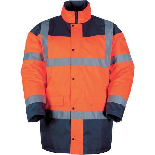PARKA HAUTE VISIBILITÉ ORANGE ET BLEU DE TAILLE XL - SINGER SAFETY