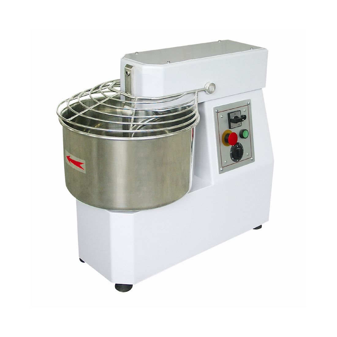 Pétrin spirale cuve fixe 25 litres - SARO PK-25 - acier inox - 18 kg de pâte_0