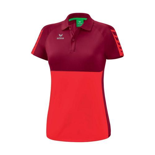 POLO FEMME - ERIMA - SIX WINGS ROUGE/BORDEAUX
