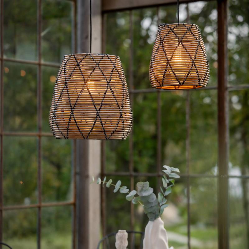 PR HOME SUSPENSION D\'EXTÉRIEUR LOLLO, ASPECT ROTIN NATUREL, Ø 38 CM