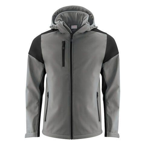 PRINTER PRIME PRIME VESTE SOFTSHELL HOMMES GRIS ACIER/NOIR - TAILLE XL