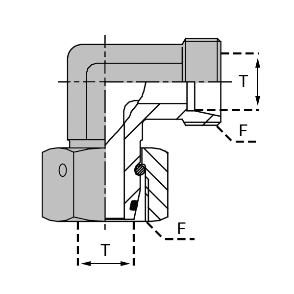 Raccords à bague orientable - DKO 90° - CMFDKO 06S NE - Tube 6.0mm - Filetage 14X150_0