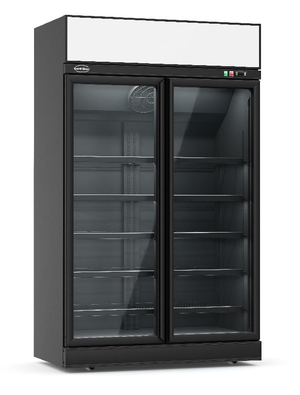 Réfrigérateur libre service 2 portes en verre noir ins-1000r bl - P7455.2405_0