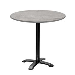 Restootab - Table ronde Ø80cm - modèle Bazila béton naturel - gris fonte 3760371512584_0