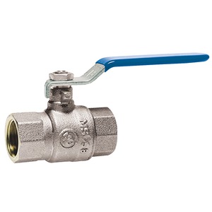 Robinet BS ACS F-F à poignée bleue - Corps en laiton CW617N - Passage intégral PN25 - Fabrication italienne_0