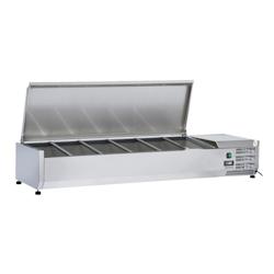 Saladette à poser 5 x GN 1/3 + 1 GN 1/2 avec couvercle CSAP513C Casselin - gris CSAP513C_0