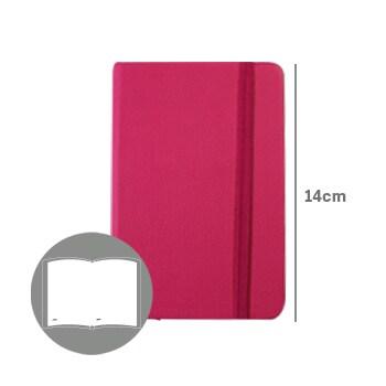 SMARTD Bloc-notes 14x9cm rose semi-cuir 116 feuilles - 5608011028164_0