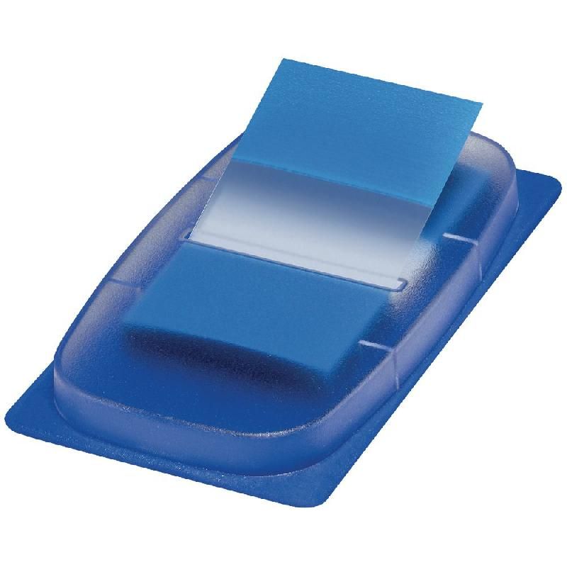 STAPLES DISTRIBUTEUR À MARQUES PAGES - 25 X 43 MM - COULEUR : BLEU (PRIX À L'UNITÉ)