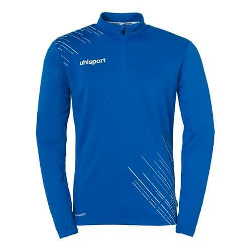 SWEAT 1/4 ZIPPÉ - UHLSPORT - SCORE 26 AZUR/BLANC